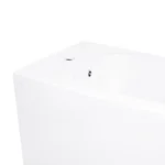 Біде підлогове Qtap QT15443378W Swan керамічне біле з горизонтальним випуском (QT15443378W)