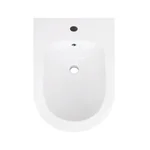 Біде підлогове Qtap QT15443378W Swan керамічне біле з горизонтальним випуском (QT15443378W)