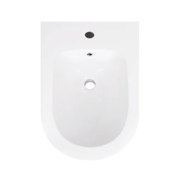 Біде підлогове Qtap QT15443378W Swan керамічне біле з горизонтальним випуском (QT15443378W)