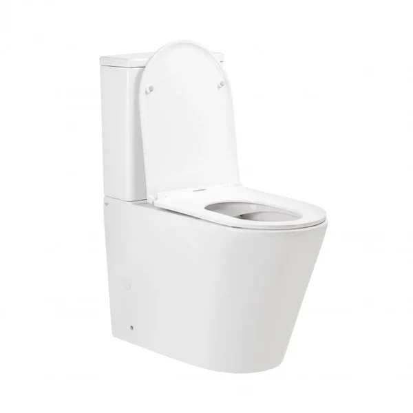 Унітаз-компакт Qtap Scorpio QT14226002W керамічний білий безобідковий з сидінням Soft-close (QT14226002W)