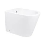 Біде підлогове Qtap QT14441380W Scorpio керамічне біле з отвором для змішувача (QT14441380W)