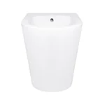 Біде підлогове Qtap QT14441380W Scorpio керамічне біле з отвором для змішувача (QT14441380W)