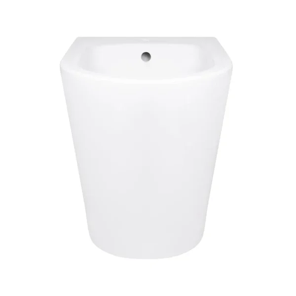 Біде підлогове Qtap QT14441380W Scorpio керамічне біле з отвором для змішувача (QT14441380W)