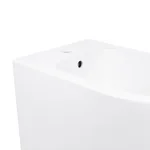 Біде підлогове Qtap QT14441380W Scorpio керамічне біле з отвором для змішувача (QT14441380W)