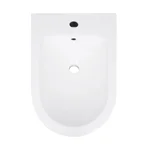 Біде підлогове Qtap QT14441380W Scorpio керамічне біле з отвором для змішувача (QT14441380W)