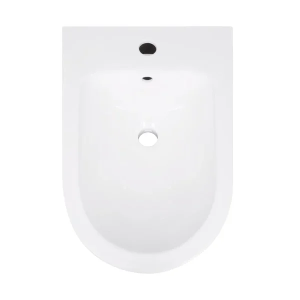 Біде підлогове Qtap QT14441380W Scorpio керамічне біле з отвором для змішувача (QT14441380W)