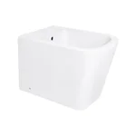 Біде підлогове Qtap QT1744003CW Tern керамічне біле з вертикальним випуском (QT1744003CW)