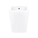 Біде підлогове Qtap QT1744003CW Tern керамічне біле з вертикальним випуском (QT1744003CW)