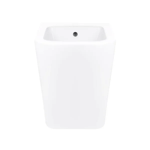 Біде підлогове Qtap QT1744003CW Tern керамічне біле з вертикальним випуском (QT1744003CW)