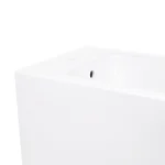 Біде підлогове Qtap QT1744003CW Tern керамічне біле з вертикальним випуском (QT1744003CW)