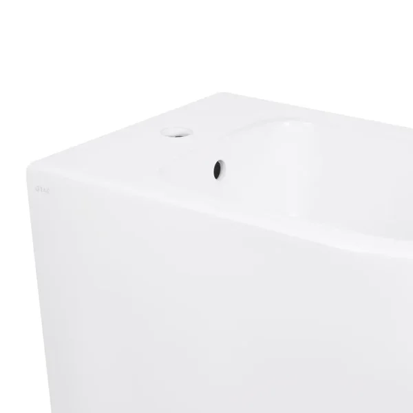 Біде підлогове Qtap QT13441381W Robin керамічне біле з горизонтальним випуском (QT13441381W)
