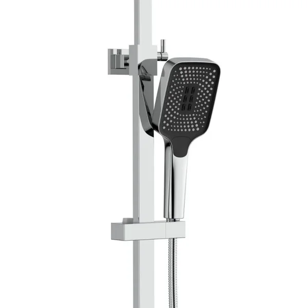 Душевая система Qtap Sloup QTSL57103KNC термостатическая на два потребителя, латунная, хром (QTSL57103KNC)