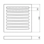 Колосниковая решетка Thermo Alliance 250×250 мм чугунная (SD00043146)