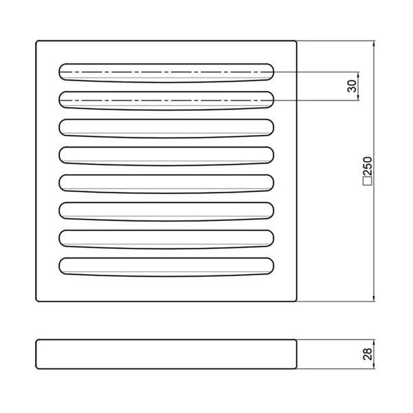 Колосниковая решетка Thermo Alliance 250×250 мм чугунная (SD00043146)