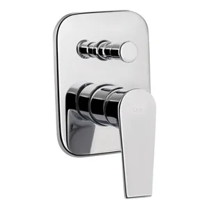 Смеситель для душа Qtap Stenava QTST6245102DC латунный хромированный скрытого монтажа на два потребителя (QTST6245102DC)