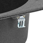Кухонная мойка Lidz 620×500 мм/200 GRF-13 графитовая из искусственного камня с универсальным крылом (LIDZGRF13620500200)