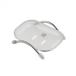 Мыльница Lidz LDPLA0203WHI37456 Playa 02.03 пластиковая настольная, белая/хром (LDPLA0203WHI37456)