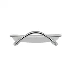 Мыльница Lidz LDPLA0203WHI37456 Playa 02.03 пластиковая настольная, белая/хром (LDPLA0203WHI37456)