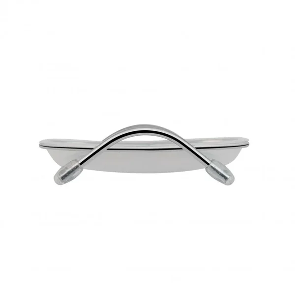Мыльница Lidz LDPLA0203WHI37456 Playa 02.03 пластиковая настольная, белая/хром (LDPLA0203WHI37456)