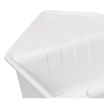 Кухонна мийка Lidz 1000×500 мм/225 WHI-01 зі штучного каменю біла кутова з додатковою чашею (LIDZWHI011000500225)