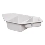 Кутова кухонна мийка Lidz 1000×500 мм/225 STO-10 світло-сіра зі штучного каменю з додатковою чашею (LIDZSTO101000500225)