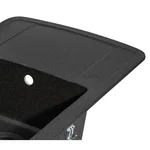 Кухонна мийка Lidz 770×490 мм/200 GRF-13 графітова зі штучного каменю з універсальним крилом (LIDZGRF13770490200)