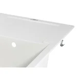 Кухонна мийка Lidz 781×510 мм/200 WHI-01 біла зі штучного каменю з універсальним крилом (LIDZWHI01781510200)