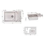 Кухонна мийка Lidz 781x510/200 MAR-07 (LIDZMAR07781510200)