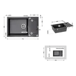 Кухонна мийка Lidz 781x510/200 BLM-14 (LIDZBLM14781510200)