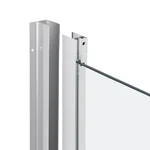 Душова кабіна Qtap Taurus CRM1011SC6 100x100 см, скло Clear 6 мм, покриття CalcLess без піддона