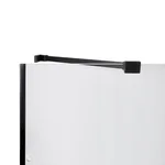 Душевая кабина Qtap Capricorn BLA1099SC6 черная с прозрачным стеклом 6 мм, 90×90 мм см, с покрытием CalcLess, без поддона (CAPBLA1099SC6)