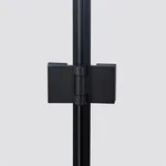 Душевая кабина Qtap Capricorn BLA1099SC6 черная с прозрачным стеклом 6 мм, 90×90 мм см, с покрытием CalcLess, без поддона (CAPBLA1099SC6)