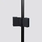 Душевая кабина Qtap Capricorn BLA1099SC6 черная с прозрачным стеклом 6 мм, 90×90 мм см, с покрытием CalcLess, без поддона (CAPBLA1099SC6)