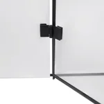 Душевая кабина Qtap Capricorn BLA1099SC6 черная с прозрачным стеклом 6 мм, 90×90 мм см, с покрытием CalcLess, без поддона (CAPBLA1099SC6)