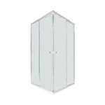 Душова кабіна Qtap Pisces CRM107-9SP5 хромована з матовим склом 5 мм, розсувна 75-90×75 мм-90 см без піддона (PISCRM1079SP5)