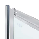Душова кабіна Qtap Pisces CRM107-9SP5 хромована з матовим склом 5 мм, розсувна 75-90×75 мм-90 см без піддона (PISCRM1079SP5)