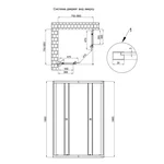 Душова кабіна Qtap Pisces BLA107-9SC5 75-90x75-90 см, скло Clear 5 мм без піддона