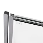 Раздвижная душевая дверь в нишу Qtap CRM2012-13C6 Taurus CRM2012-13.C6 120-130×200 мм см, хром, прозрачное стекло 6 мм с покрытием CalcLess (TAUCRM201213C6)