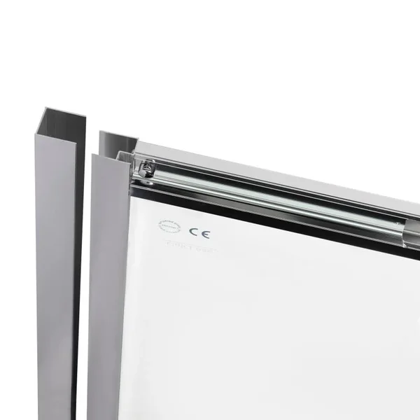 Раздвижная душевая дверь в нишу Qtap CRM2012-13C6 Taurus CRM2012-13.C6 120-130×200 мм см, хром, прозрачное стекло 6 мм с покрытием CalcLess (TAUCRM201213C6)