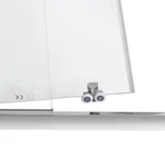Раздвижная душевая дверь в нишу Qtap CRM2012-13C6 Taurus CRM2012-13.C6 120-130×200 мм см, хром, прозрачное стекло 6 мм с покрытием CalcLess (TAUCRM201213C6)