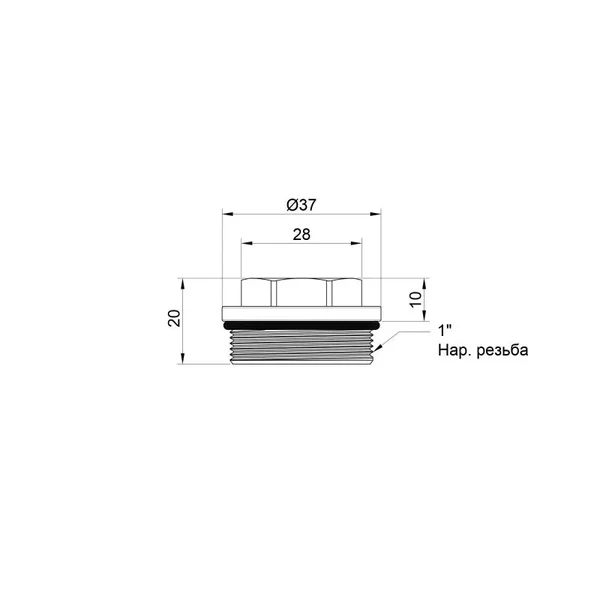 Заглушка Thermo Alliance Standart SD35425 для колектора 1 (SD35425)