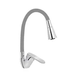 Смеситель для кухни Lidz Tani 008F3 серый / хром с гибким изливом (LDTAN008F3GCR39507)