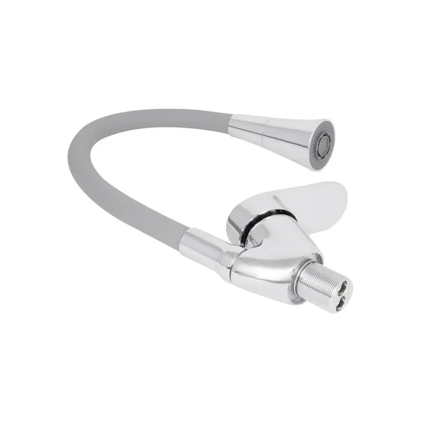 Смеситель для кухни Lidz Tani 008F3 серый / хром с гибким изливом (LDTAN008F3GCR39507)