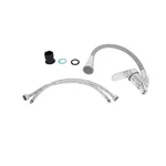 Смеситель для кухни Lidz Tani 008F3 серый / хром с гибким изливом (LDTAN008F3GCR39507)