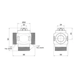 Антиконденсационный клапан Thermo Alliance 55C Forte SF393W40 латунный 1 1/2