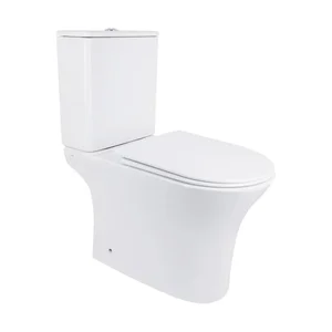 Унитаз-компакт Qtap Presto безободковый с сиденьем Soft-close QT24221217AW