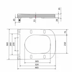 Сиденье для унитаза Qtap (Tern) с микролифтом Slim QT99HXU10W