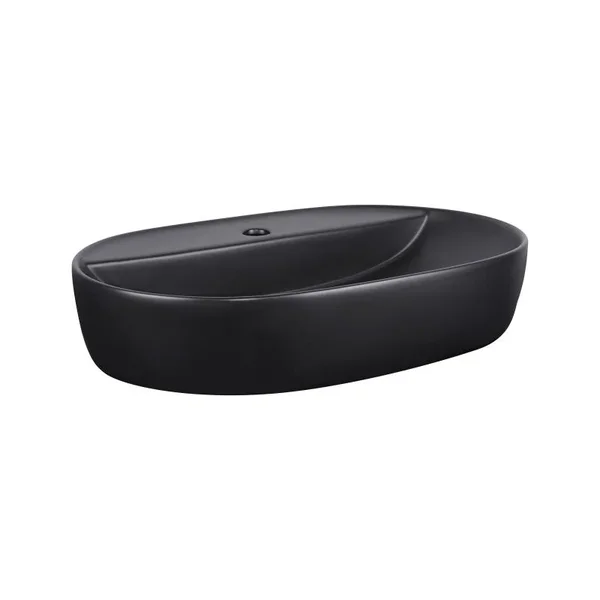 Раковина-чаша Qtap Scorpio QT142203MBMB матова чорна з донним клапаном (QT142203MBMB)