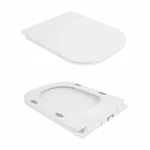Унітаз-компакт Qtap Nando безобідковий з сидінням Soft-close QT12221222AW