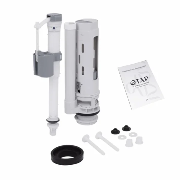 Унітаз-компакт Qtap Nando безобідковий з сидінням Soft-close QT12221222AW
